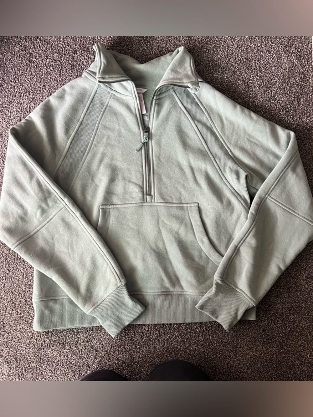 Jockey Mint Green Zip-Up Fleece Pullover